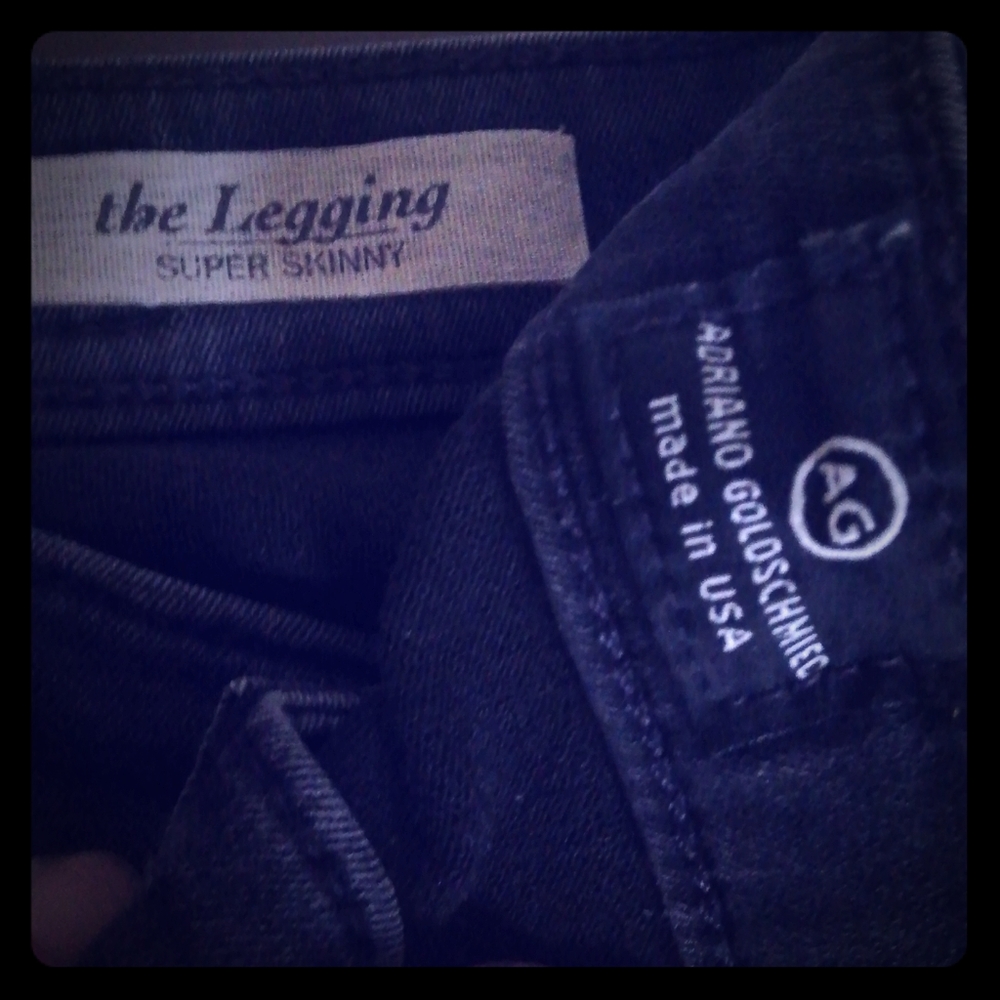 AG Adriano Goldschmied Super Skinny Jeans - Dark Blue